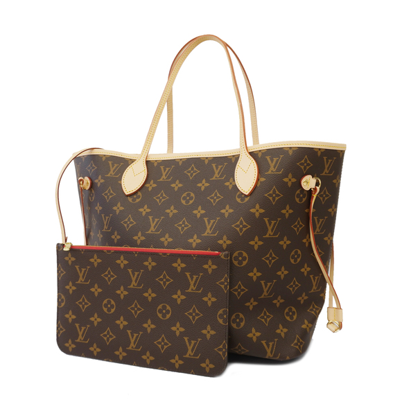 LOUIS VUITTON Handbags - Auth Louis Vuitton Monogram Neverfull MM M41177 Women's Tote Bag Cerise